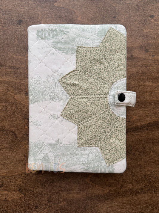 Green Toile Bible Cover - Small