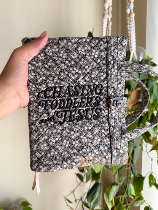 Chasing Toddlers Bible Cover - Medium
