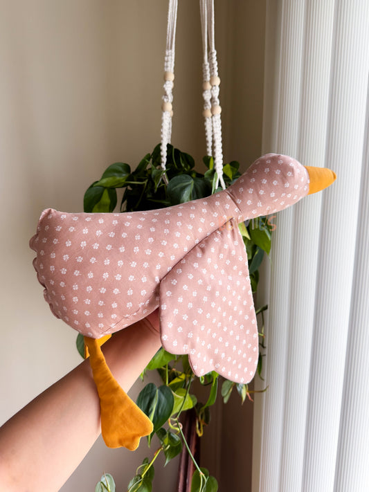 Goose Stuffie - Mauve Floral