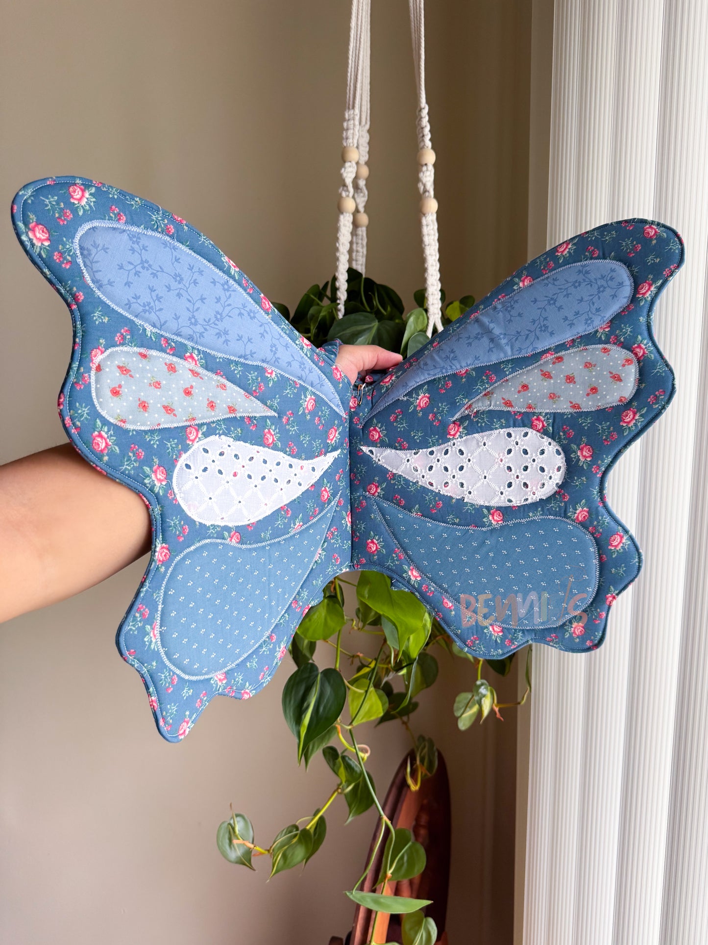 Wings - Blue Floral