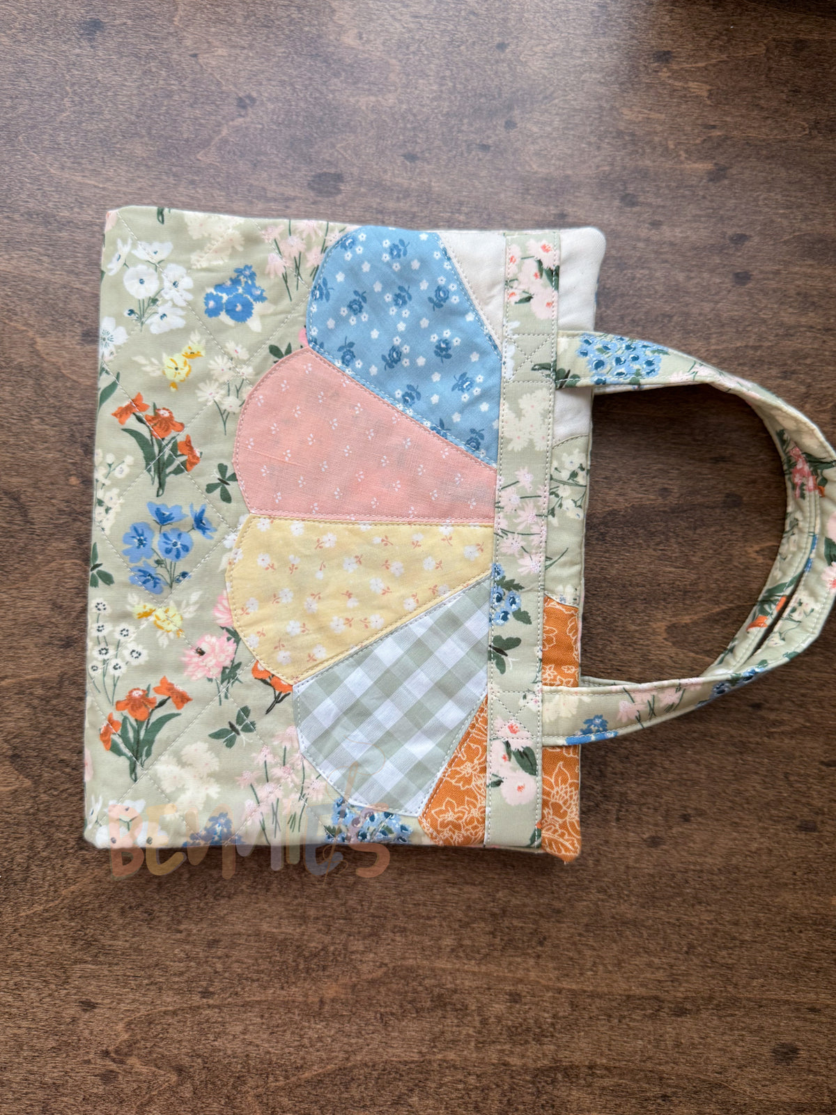 Green Floral Bible Cover - Medium