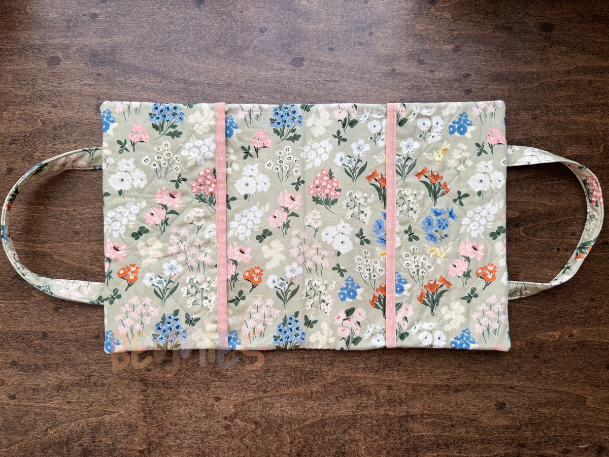 Green Floral Bible Cover - Medium