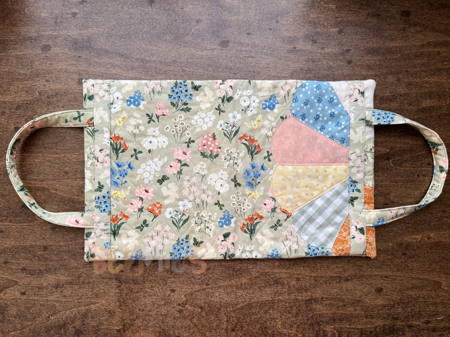 Green Floral Bible Cover - Medium