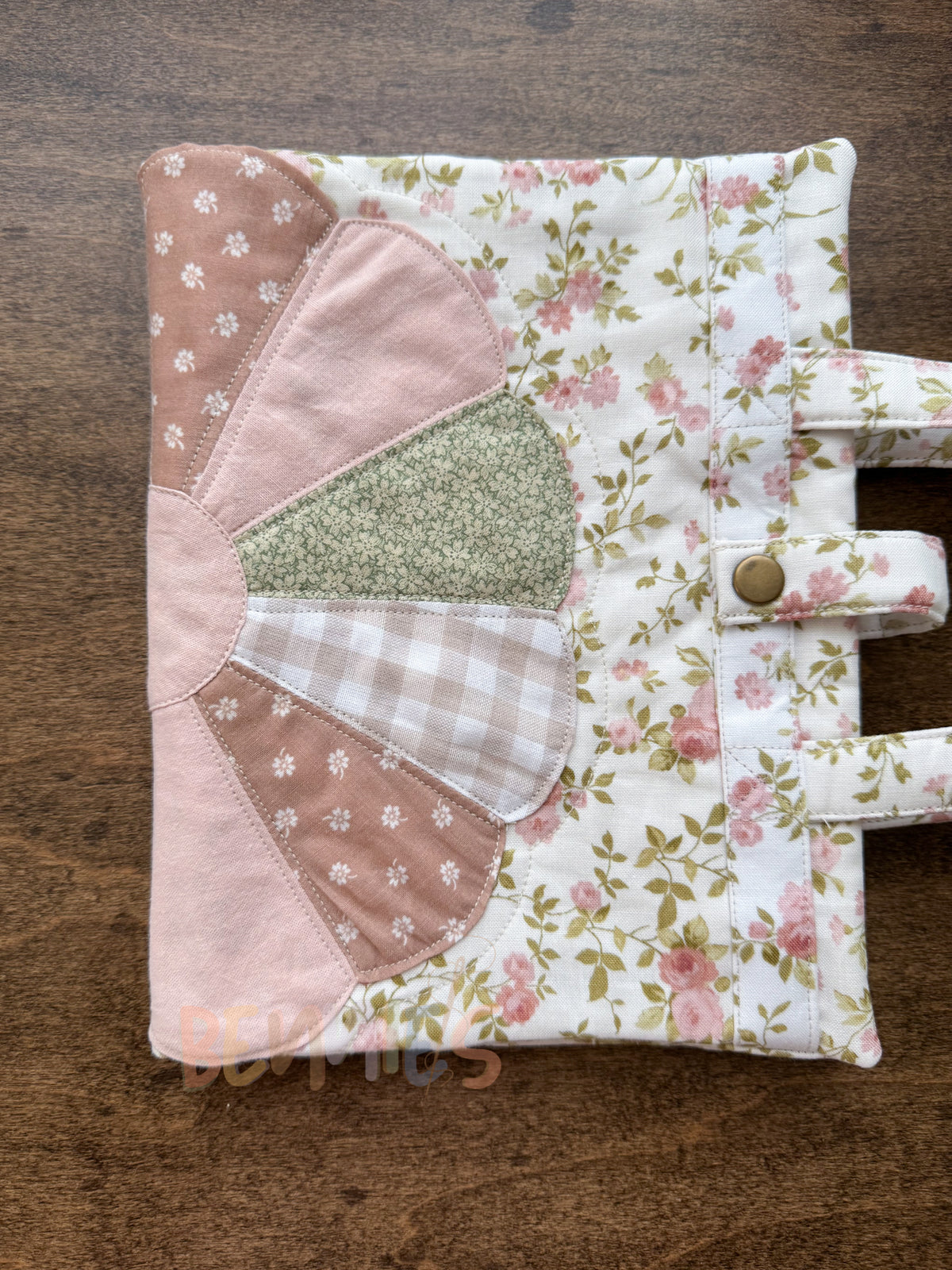 Pink Floral Bible Cover - Medium