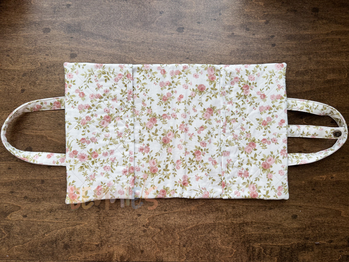 Pink Floral Bible Cover - Medium
