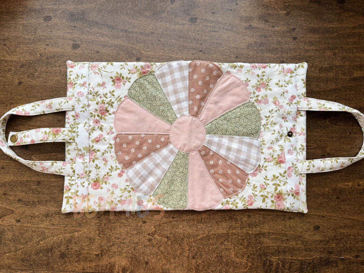 Pink Floral Bible Cover - Medium
