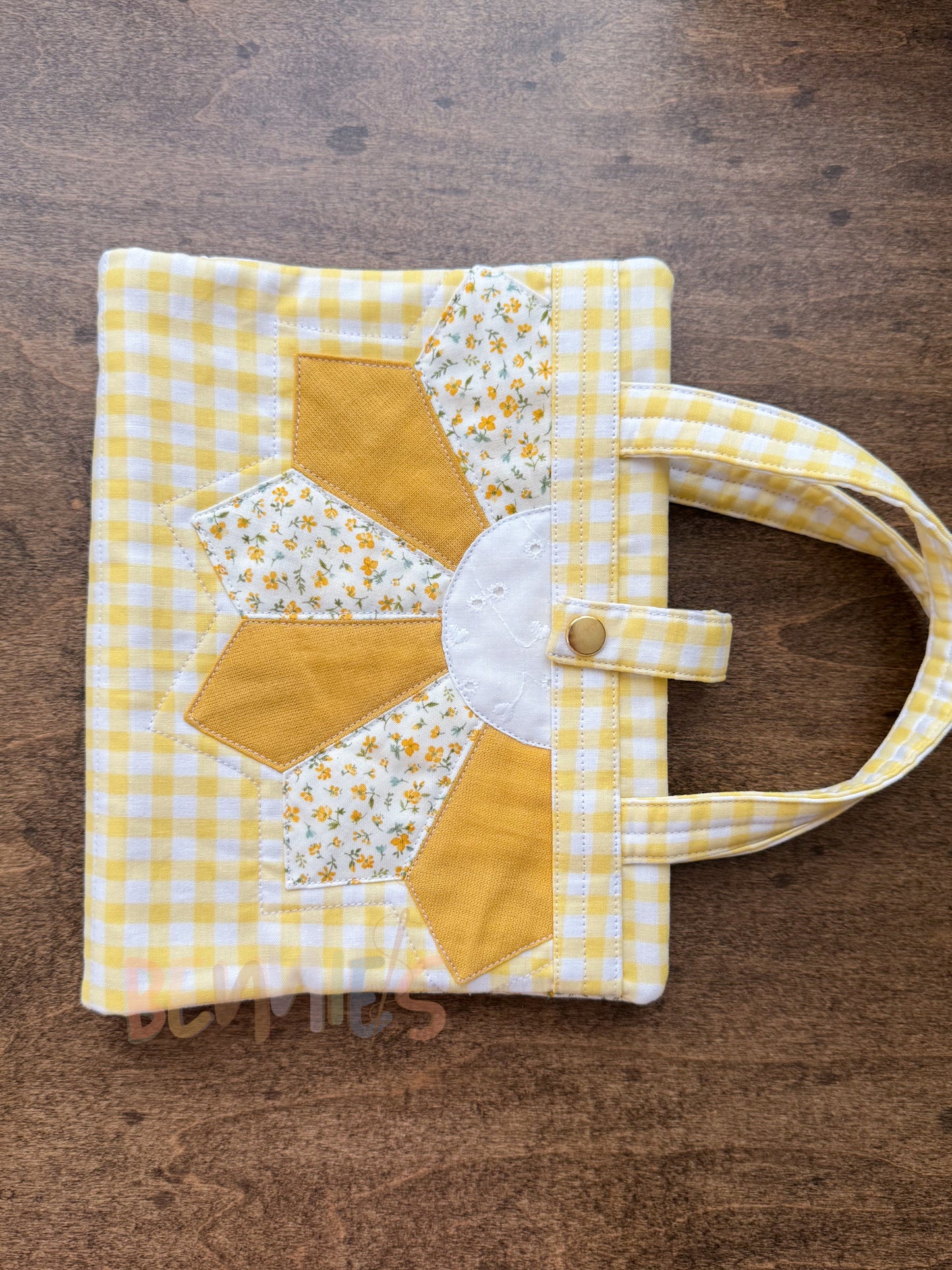 Sunshine Floral Bible Cover - Medium