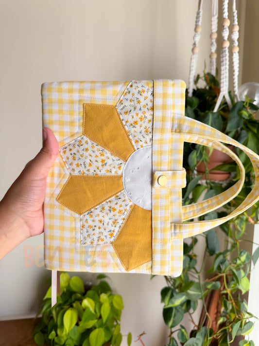 Sunshine Floral Bible Cover - Medium