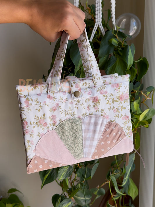 Pink Floral Bible Cover - Medium